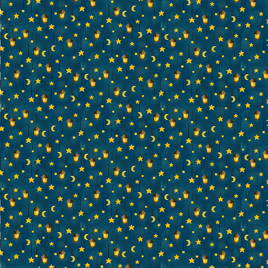 Stars & Lanterns from the Forest Fables Collection - Paintbrush Fabrics