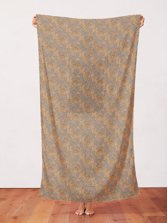 Dragons in Gold from the Kimonos & Koi Collection - Paintbrush Fabrics