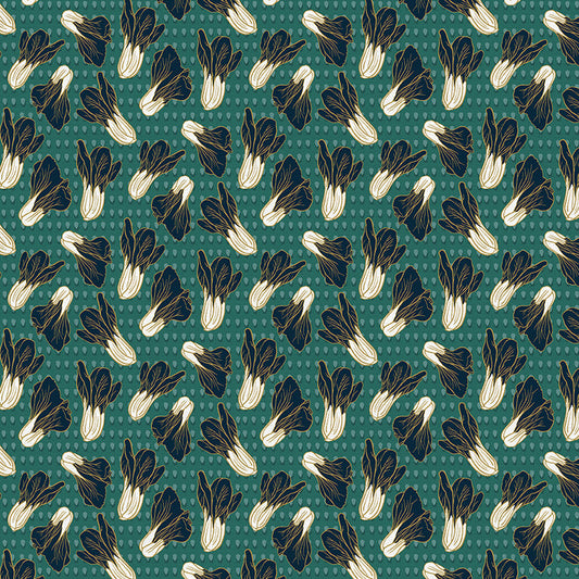 Bok Choy from the Year of the Snake Collection - Paintbrush Fabrics
