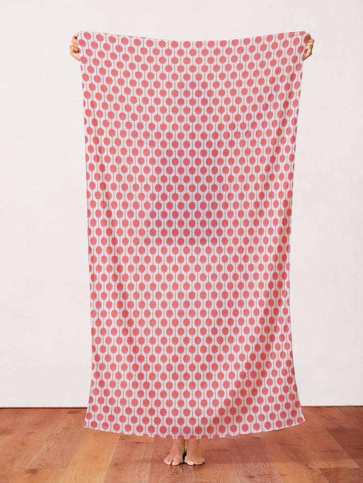 Lanterns in Pink from the Year of the Snake Collection - Paintbrush Fabrics