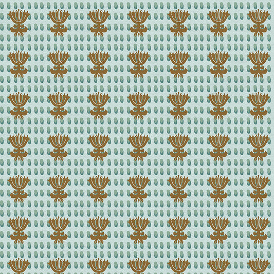 Decorative in Blue from the Year of the Snake Collection - Paintbrush Fabrics
