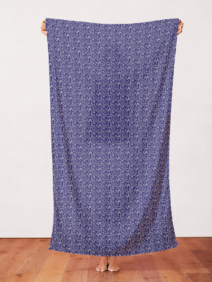 Branches in Dark Blue from the Chinoiserie Collection - Paintbrush Fabrics