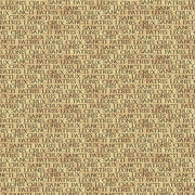 Latin Words in Gold from the Leo XIV Collection - Paintbrush Fabric