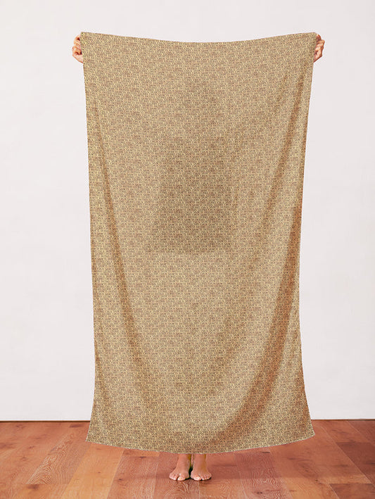 Latin Words in Gold from the Leo XIV Collection - Paintbrush Fabric