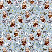 Holy Wave in Blue from the Leo XIV Collection - Paintbrush Fabric