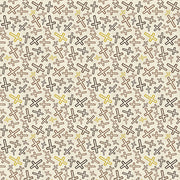 Cross Toss in Gold & Burgundy from the Leo XIV Collection - Paintbrush Fabric