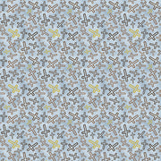 Cross Toss in Blue from the Leo XIV Collection - Paintbrush Fabric