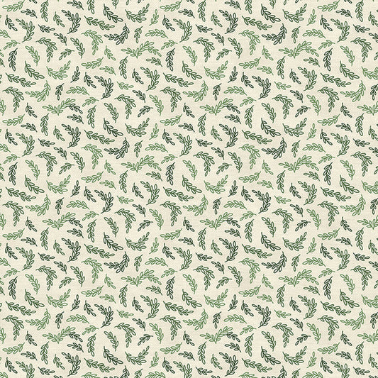 Branches in Green from the Leo XIV Collection - Paintbrush Fabric