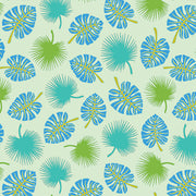 Rooville-Palm Fronds in Turquoise from Benartex Fabrics