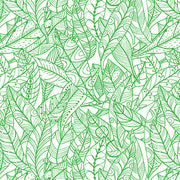 Rooville-Feathers Lined in Parakeet from Benartex Fabrics