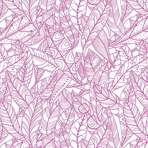 Rooville-Feathers Lined in Magenta from Benartex Fabrics