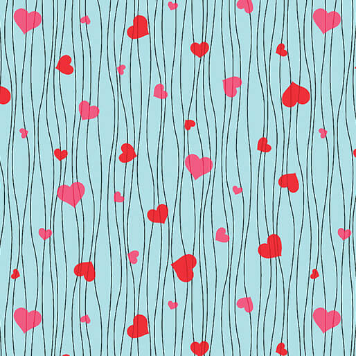 UpWords-Loves in Aqua from Benartex Fabrics