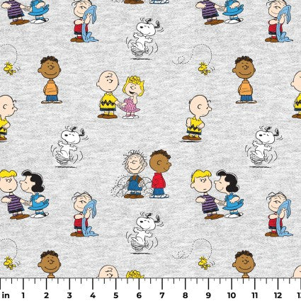Peanuts Charlie Brown & Gang Classic from Springs Creative by the Yard  - 100% Cotton