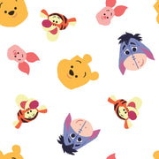 Disney Cotton Pooh Sweet Head Toss from Springs Creative by the Yard  - 100% Cotton