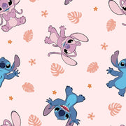 Disney Cotton Soft Tropics Stitch and Angel from Springs Creative by the Yard  - 100% Cotton