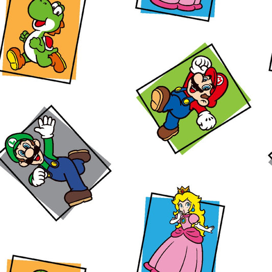 Super Mario Bro. Character Color Block from Springs Creative by the Yard  - 100% Cotton