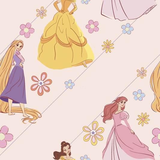 Disney Cotton Pastel Princesses from Springs Creative by the Yard  - 100% Cotton
