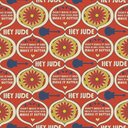 Lyrics By Lennon & McCartney (Beatles) Hey Jude Tossfrom Springs Creative by the Yard  - 100% Cotton