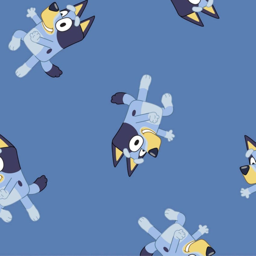 FLEECE - Tossed Bluey From Springs Creative by the Yard