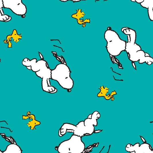 FLEECE - Tossed Snoopy from Peanuts From Springs Creative by the Yard