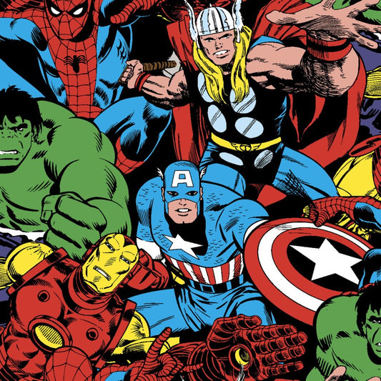 FLEECE - Packed Marvel Avenger from Springs Creative by the Yard