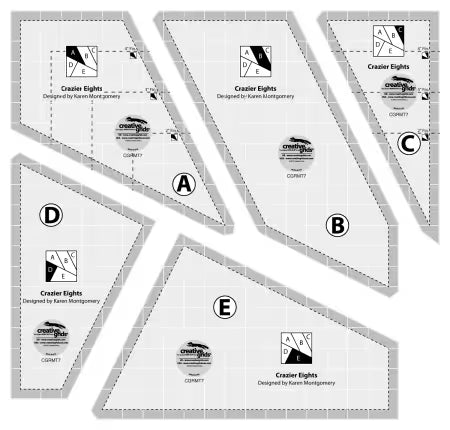 Crazier Eights Ruler Set for Brown Bag Mystery