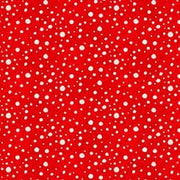 Dots in Red from the Gnome for the Holidays Collection by Helz Cuppleditch for QT Fabrics- 100% High Quality Cotton