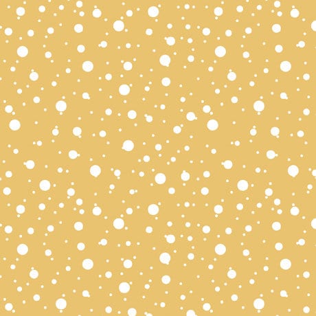 Dots in Yellow from It's A Steampunk Christmas Collection from QT Fabrics - 100% Cotton Fabric