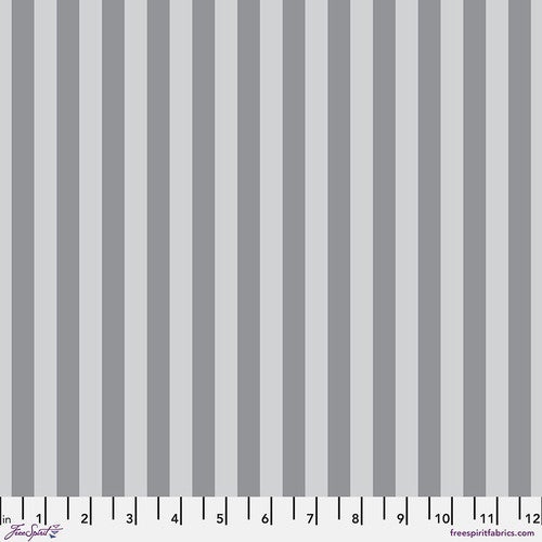 Tula Pink True Colors Graywork Preorder - Tent Stripe Fog