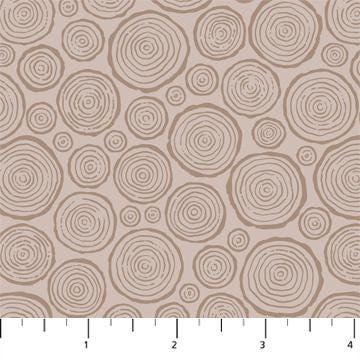 Log in Bark from the Horizon Collection by Pippa Shaw for Figo Fabric- 100% High Quality Cotton