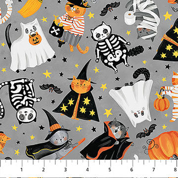 The Boo Crew-Halloween Character Toss in Light Gray
