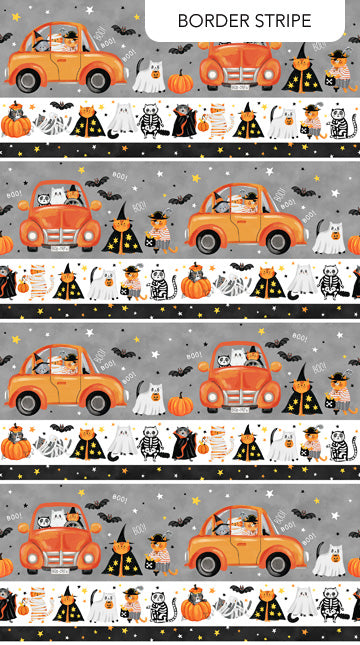 The Boo Crew-Halloween Boo Crew Border Stripe
