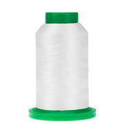 1000m Silky White Isacord Thread - 40 Weight Polyester