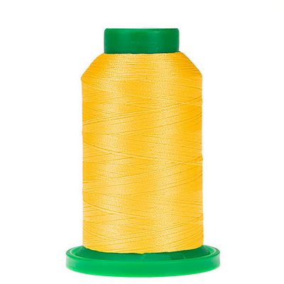 1000m Bright Yellow Isacord Thread - 40 Weight Polyester