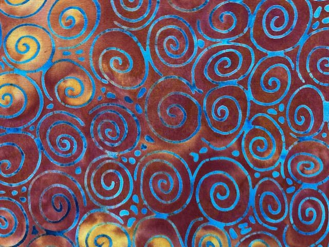 Island Batik from the Starry Seas Collection by Lumin BUNDLE SET in Teal & Orange- 8 Fabrics Total- 100% High Quality Quilt Shop Cotton