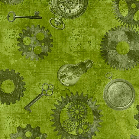 Steampunk Halloween 3 - Gears in Green