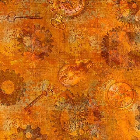 Steampunk Halloween 3 - Gears in Pumpkin