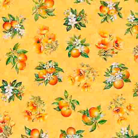 California Dreaming-Orange Toss in Papaya from QT Fabrics
