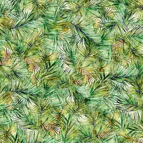 California Dreaming-Palms in Green from QT Fabrics