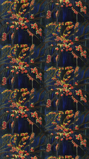 Berries on Vines from Northcott's Bittersweet Halloween Collection from Frond Designs - 100% Quilt Shop Quality Cotton