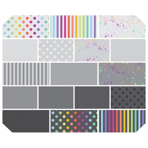 Tula Pink Graywork  - 10" Charm Pack - 42 pieces per Pack