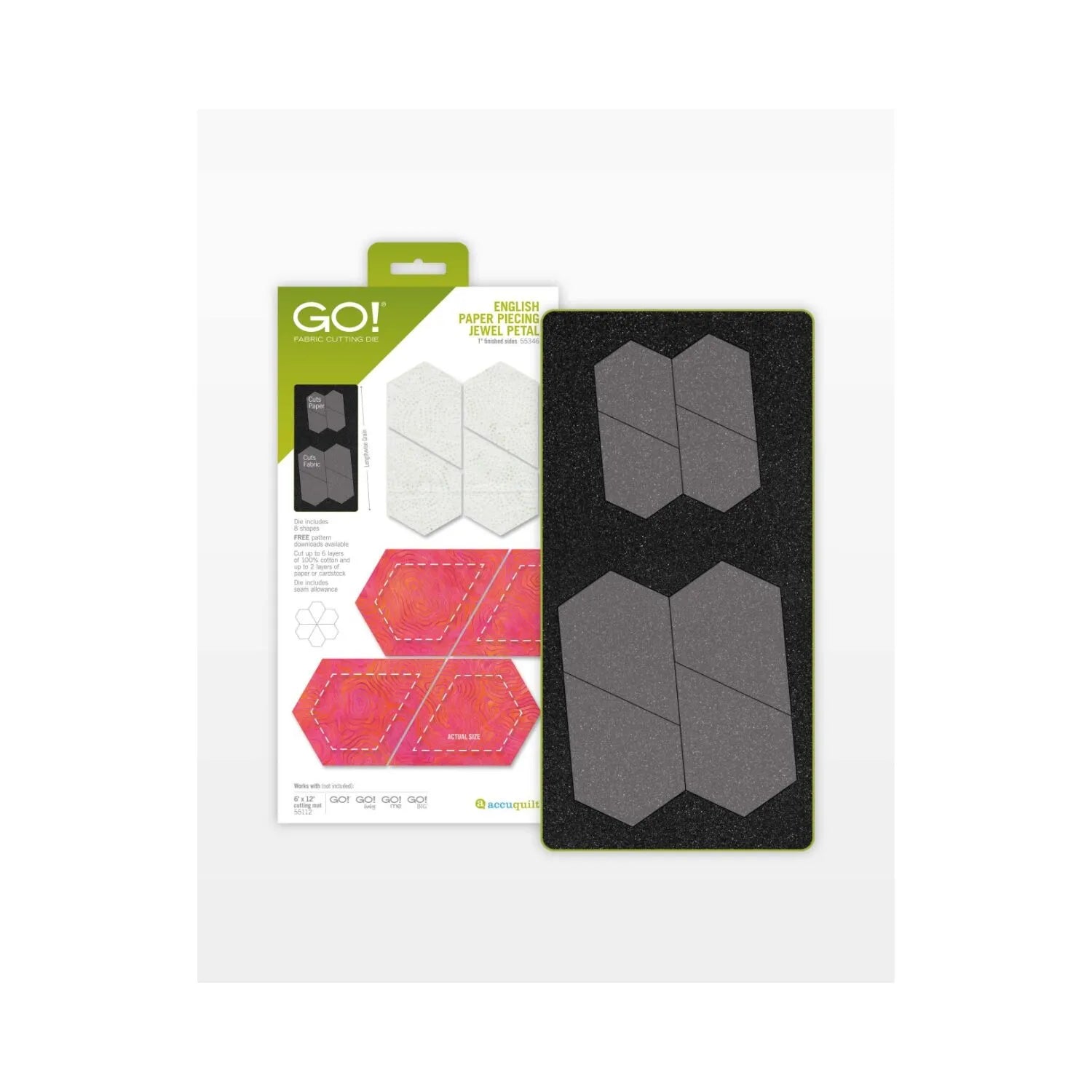 GO! English Paper Piecing Jewel Petal-1" Finished Sides Die