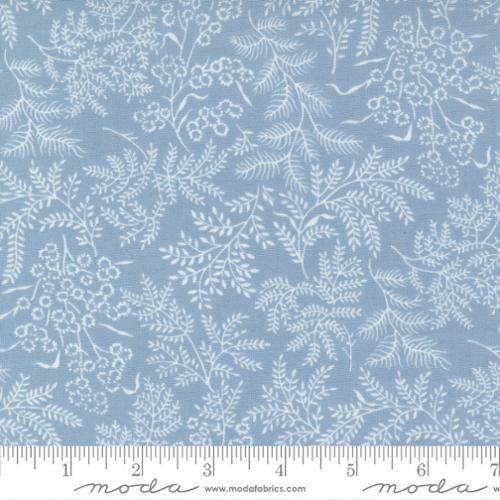 Sconset Florals & Vines in Light Blue from the Nantucket Summer Collection - Moda Fabric