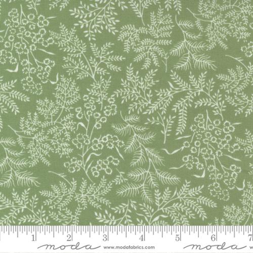 Sconset Florals & Vines in Grass from the Nantucket Summer Collection - Moda Fabric