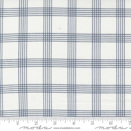 Nantucket Plaid in Cream from the Nantucket Summer Collection - Moda Fabric