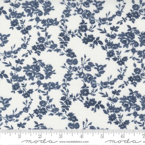 Surfside Small Floral in Navy from the Nantucket Summer Collection - Moda Fabric