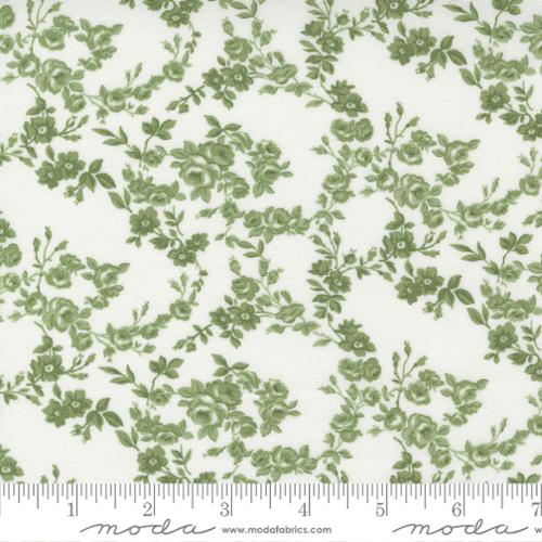 Surfside Small Floral in Grass from the Nantucket Summer Collection - Moda Fabric