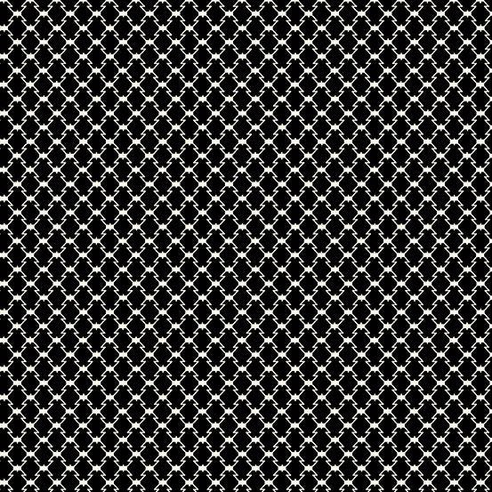 Check Pattern in Black from the Midnight Haunt Collection for Andover Fabrics - 100% Cotton - You Choose the Cut