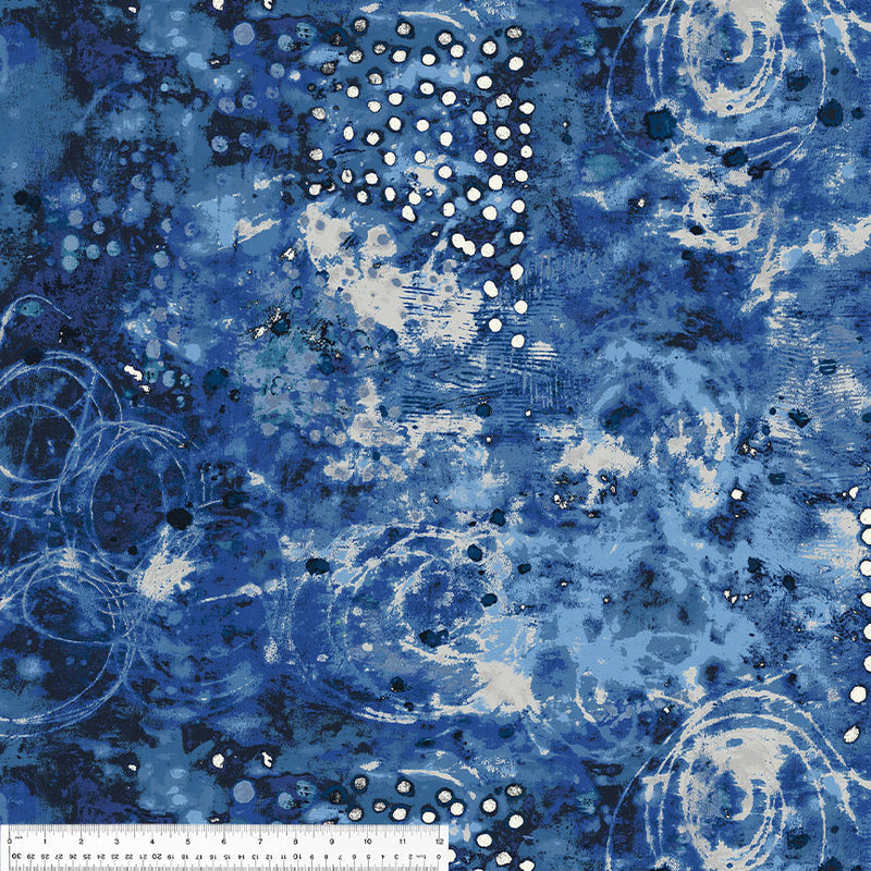 Spotted Graffiti in Weather Map by Marcia Derse - Windham Fabrics - 100% Cotton