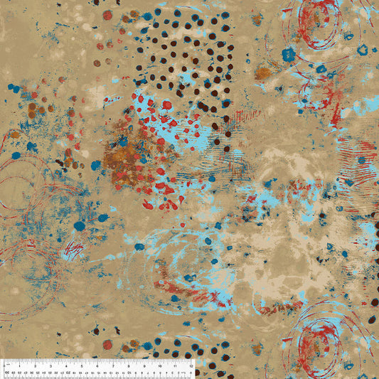 Spotted Graffiti in Drawing by Marcia Derse - Windham Fabrics - 100% Cotton